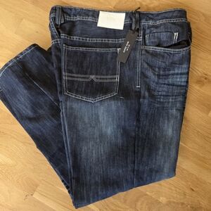 NWT Buffalo Jeans "EVAN" Super Slim Men's Dark Blue Washed 40W x 30L